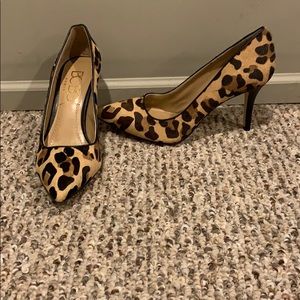 Leopard print classic heels by BCBGMAXAZRIA